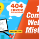 Common Website Mistakes