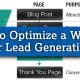 Optimize Website for Lead Generation