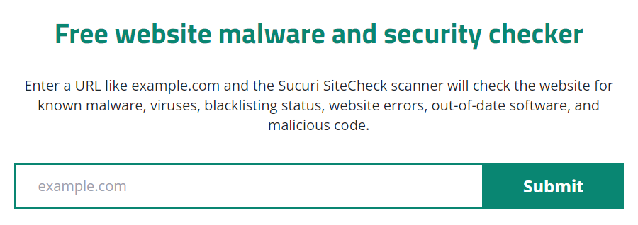 Free Website Malware Scan