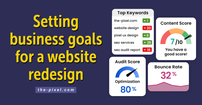 Setting business goals for website